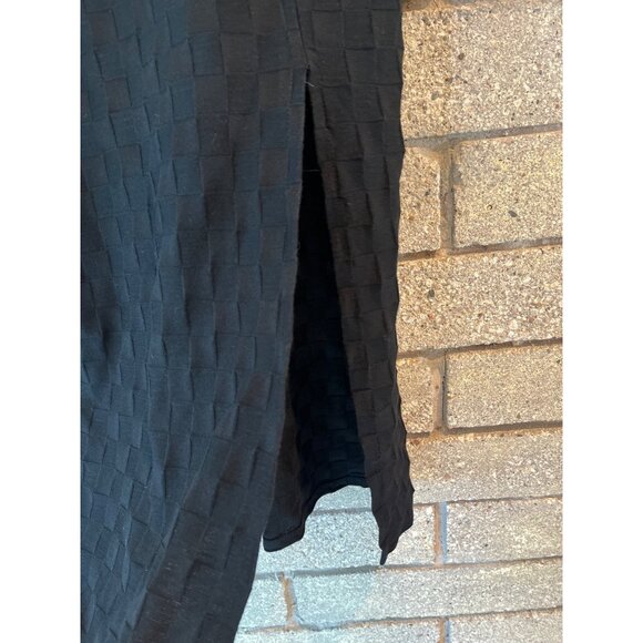 Urban Outfitters Black Textured Sleeveless Midi Dress M Womens Stylish Comfortab - Picture 7 of 8